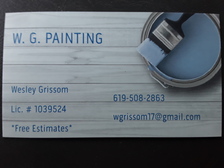 W G Painting logo