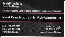 Ideal Construction & Maintenance, LLC logo