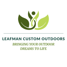 Logo for LeafMan Lawn and Landscaping