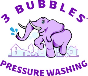 3 Bubbles Pressure Washing logo
