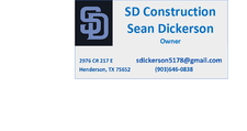 Logo for SD Contracting and Construction