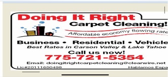 Doing It Right Carpet Cleaning logo