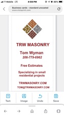 Logo for TRW Masonry