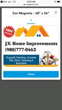 Logo for J.V. Home Improvement