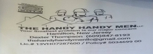 Logo for The Handy Handy Men, LLC