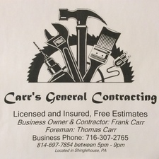 Carr's General Contracting logo