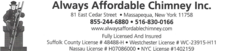 Logo for Always Affordable Chimney