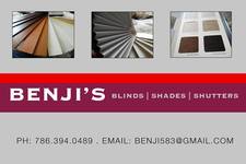 Benji's Blinds and Shades logo