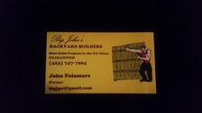 Logo for Big John's Backyard Builders