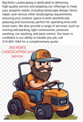 Big-Rob's Landscaping and Services logo