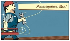 Logo for Put it together, man!