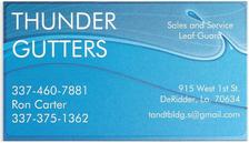 Logo for Thunder Gutters
