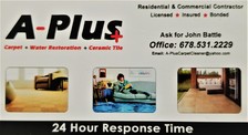 Logo for A-Plus Carpet Cleaner