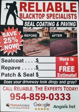 Logo for Reliable Blacktop Specialists
