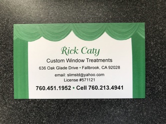 Rick Caty's Window Treatments logo