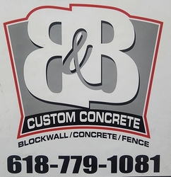 B and B Custom Concrete logo