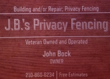 J.B. Privacy Fencing logo
