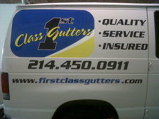 Logo for First Class Gutter