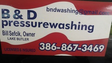B&D Pressure Washing logo