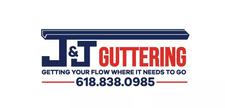 Logo for J & J Guttering - Home Facebook