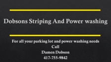 Logo for Dobson's Striping and Powerwashing