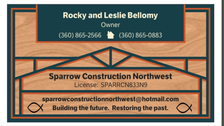 Sparrow Construction Northwest logo