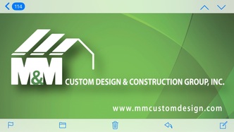 M & M Custom Design and Construction Group logo
