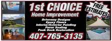 Logo for 1st Choice home improvement - Home  Facebook
