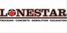 Lone star trucking and excavation logo