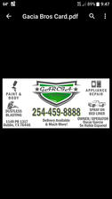 Avatar for Garcia Bros Paint & Body/Appliance Repair