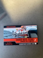 Logo for Balderas Roofing and Gutters LLC
