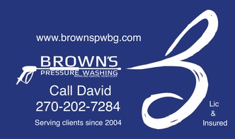 Browns Pressure Washing logo