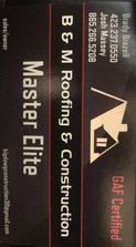 Logo for B&M Roofing and Construction
