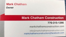 Logo for Chatham Construction, LLC