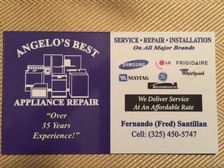 Avatar for Angelo's Best Appliance Repair