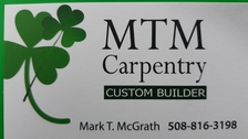 Logo for MTM Carpentry