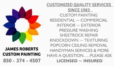 Logo for James Roberts Custom Painting, LLC
