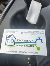 T.Q Excavation.Plumbing logo