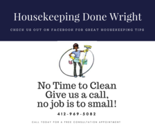 Cleaning Done Wright, Inc. logo