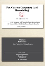 Logo for Fox Custom Carpentry and Remodeling, LLP
