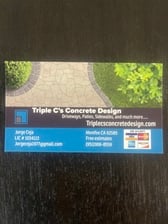 Logo for Triple C's Concrete Design