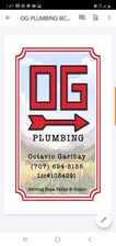 O.G. Plumbing logo