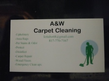 A & W Carpet Cleaning logo