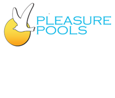 Logo for Pleasure Pools by Charles Elfert