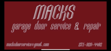 Avatar for Macks Garage Door Service & Repair - Home  Facebook