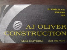 AJ Oliver Construction, Inc. logo