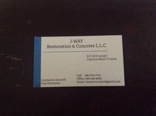 Logo for J-Way Restoration & Concrete