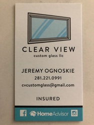 Clear View Custom Glass, LLC logo