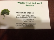 Worley Tree and Yard Service logo
