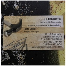 Avatar for G&B Carpentry